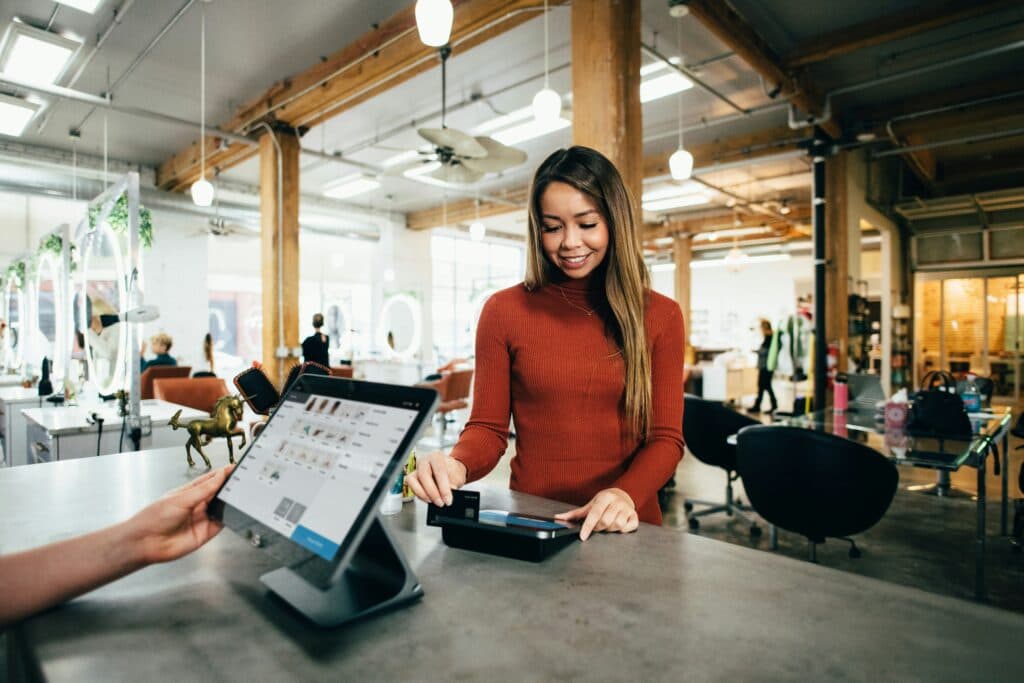 Restaurant operations and guest communication workspace.